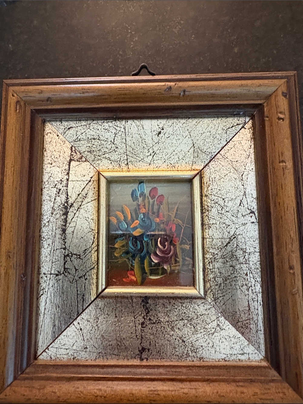 Framed Floral Still Life Wall Art - Multicolor